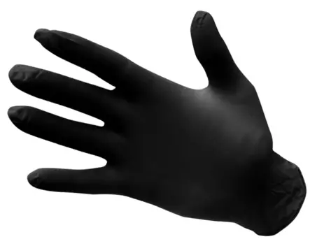 Clean 1A Nitriilikäsine musta 9/L 100kpl - Kertakäyttökäsineet - 0017890 - 1