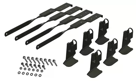 Lapetikkaan asennussarja Tiilikatolle (4kpl/pkt) RR33 Musta - Seinätikkaat ja palotikkaat - 0020662 - 1