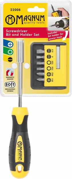 Magnum Ruuvitalttapidin-sarja 100mm 8-os. - Meisselisarjat - 0001052 - 1