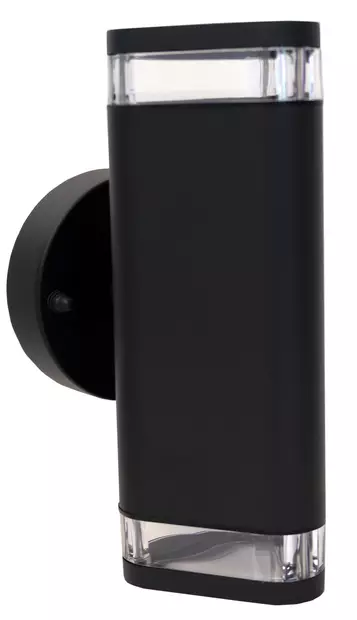 Led Energie Seinävalaisin WIEN 2xGU10 ylös&alas, musta - Ulkovalaisimet - 0004216 - 1