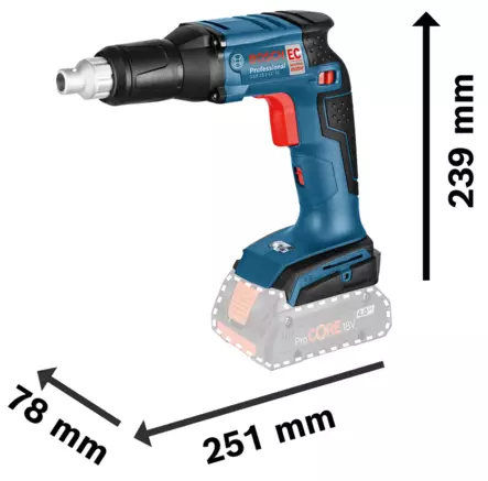Bosch Akkuväliseinäruuvinväännin GSR 18 V-EC TE Runko - Akkuporakoneet - 0000537 - 2