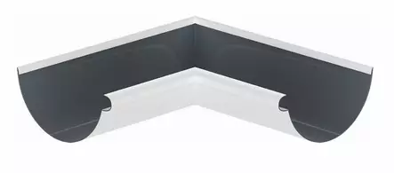 Vesikourun Sisäkulma 125mm pyöreä RR20 valkoinen - Rännit, räystäskourut - 0017037 - 1