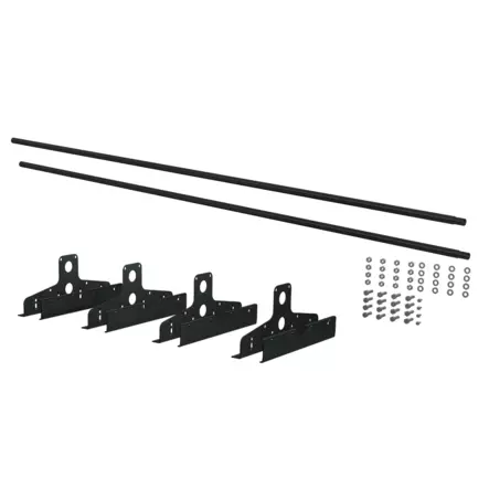 Markki Lumiestepaketti Lukkosaumakatolle 3m RR33 Musta - Lumiesteet - 0020459 - 1